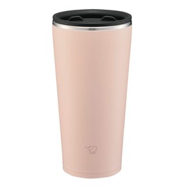 Zojirushi SX-FA45-PZ Stainless Steel Tumbler with Lid, Rotary Open and Close Lid, Heat Retention, Office Work, Home Time, 15.9 fl oz (450 ml), Smoky Pink