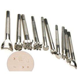 Yulakes 20pcs DIY Leder Prägestempel Set Punzierstempel Punziereisen Set Leder Punzieren Leather Carving Craft