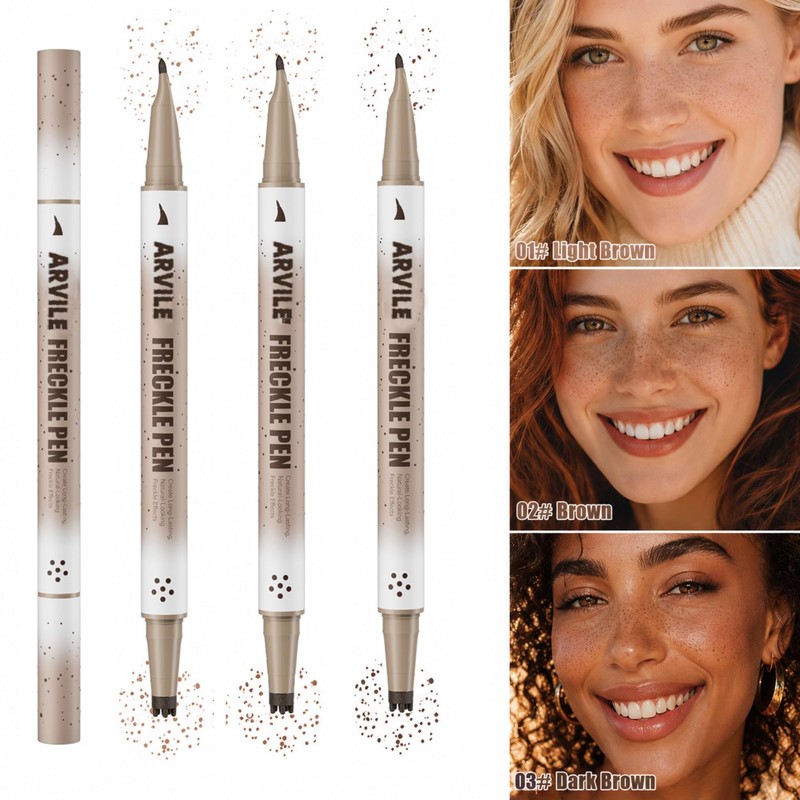 Arvile Dual Ended Freckle Pen, 2 in 1 Microblading Freckle