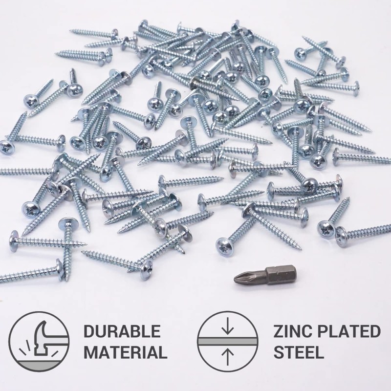 SKIR'CO (150 pcs) Zinc Plated Steel 3.5 x 30 mm