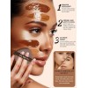 Juego De 50 Borlas De Maquillaje En Polvo De Doble