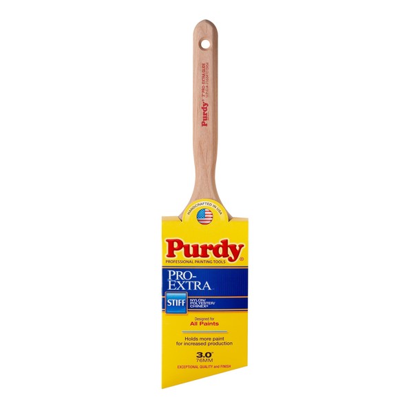3" Purdy 144152730 Pro-Extra Glide Angled Sash Paint Brush, Tynex Chinex & Orel