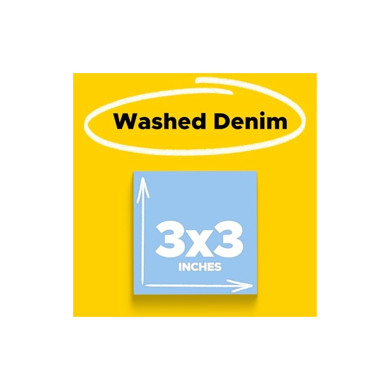 Post-it Super Sticky Notes Notas adhesivas, 7.6 x 7.6 cm,