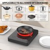 GIHETKUT Single Burner Electric Cooktop,110V 1800W Electric Stove Top with