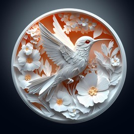 Wooden Puzzles for Adults, 3D Vision Wooden Jigsaw Puzzles for Adults Kids, 100pcs Unique Shape 3D Paper Hummingbird Wooden Puzzle，Challenging Adult Puzzles Family Games 8.5 * 8.5in