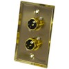 Seismic Audio SA-PLATE18 Gold Stainless Steel Wall Plate with Dual