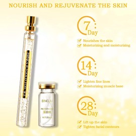 Bluemega Set Lifting Hilo de Proteína con Esencia de Nano Oro Hilo de Proteína Soluble, Hilos de Colágeno Absorbibles, Hidratantes Faciales, Línea de Levantamiento de Proteínas