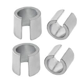 HQRNYP 2 Pair Battery Post Shims, Battery Terminal Post Sleeve, Car Battery Negative Battery Terminal Adapter Positive Post Shim Lead, Universal Battery Adaptor Sleeves Car Accessories for Most Cars