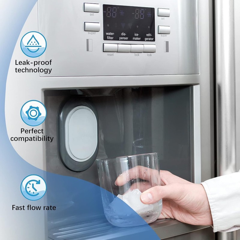 836848 Refrigerator Water Filter for Fisher&Paykel 836860,862285,862284,E402,E442B,E522B,RO185014,RO185011 Fridge Water Filter(2