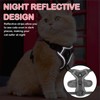 Cat Leash with Reflective Strips, Adjustable Cat Kitten Harness Set,