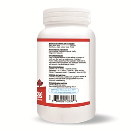 Nutridom Black Elderberry 650mg, 120 Vegetable Capsules, Cold & Flu Relief, Pure, Non-GMO, Product of Canada, Relieves symptoms of colds and flu