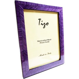 Tizo 4" X 6" Purple Wooden Frame, Made in Italy