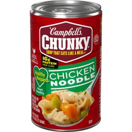Campbell's Chunky Healthy Request Chicken Noodle Soup, 18.6 oz Can