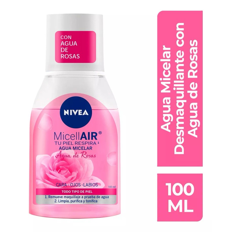 Nivea Agua Micelar Desmaquillante Nivea Agua De Rosas 100 Ml
