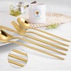 Gold Silverware Set, KassKa 40 Pieces Flatware Cutlery Set, Stainless