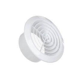 DOSPEL KOS 125 Ventilation Grille Round, Bathroom, Kitchen Grille, Plastic, Ceiling Grille, White