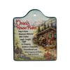 "Oma's House Rules" Ceramic Cheeseboard Trivet