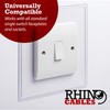 rhinocables Finger Plate Surround for Single Light Switch faceplate or