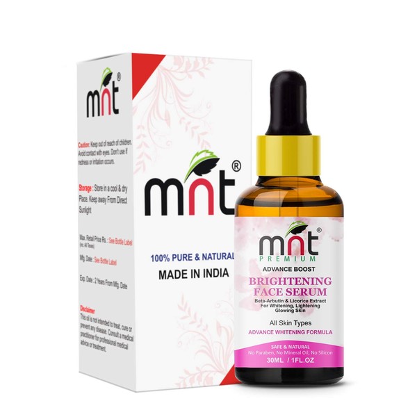 MNT Advace Boost Brightening Face Serum With Beta-Arbutin & Licorice