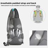 W WINTMING Sling Bag for Men Crossbody Sling Backpack Chest