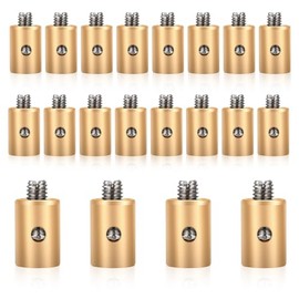 Giantree Pack of 20 Brake Cable Nipples, Screw Nipple Motorcycle Solderless Throttle Cable Nipple Accessories Motorcycle Wire Core Clamp Screws Replacement for Motorcycle Bicycle Car