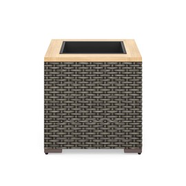 homestyles Boca Raton Outdoor Planter, Grey/Brown