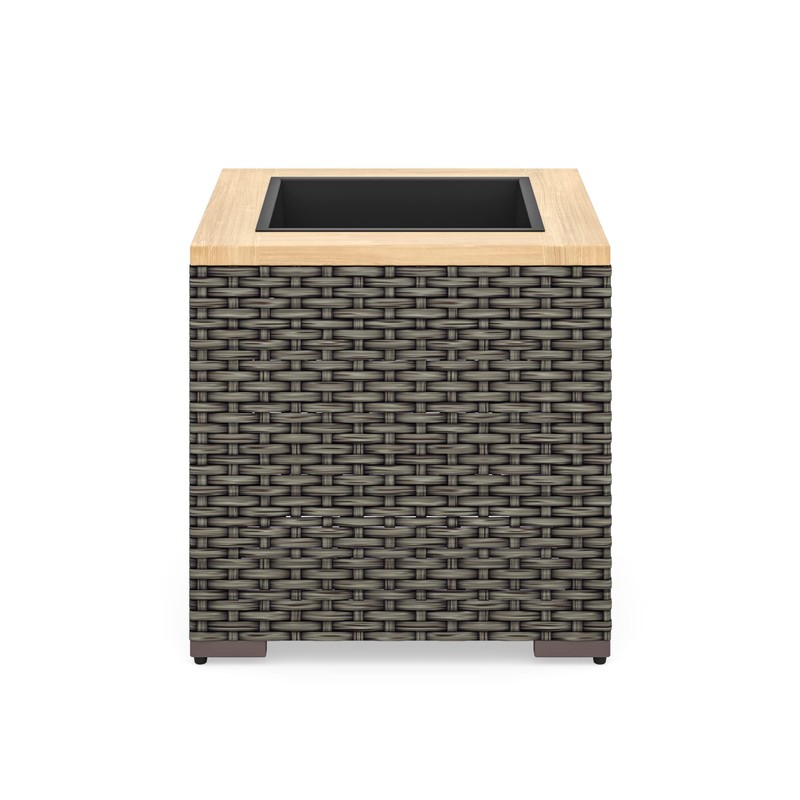 homestyles Boca Raton Outdoor Planter, Grey/Brown