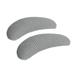 FORCHEER Office Chair Armrest Cover-Elastic Stretchable Water Resistant Spandex Stretch Jacquard Computer Chair Armrest Slipcover for Desk Chairs Arm Light Grey