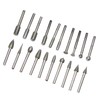 20Pcs Diamond Coated Rotary Points Burrs Drill Rotary Bit 6mm