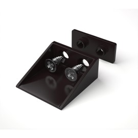 BAUHELD Roller Shutter Stop Square [8 Pieces] – Outer Roller Shutter Stop Made of Plastic [Made in Germany] – Roller Shutter Stop with Screws – Suitable for Roller Shutter Armoured Slats – Brown