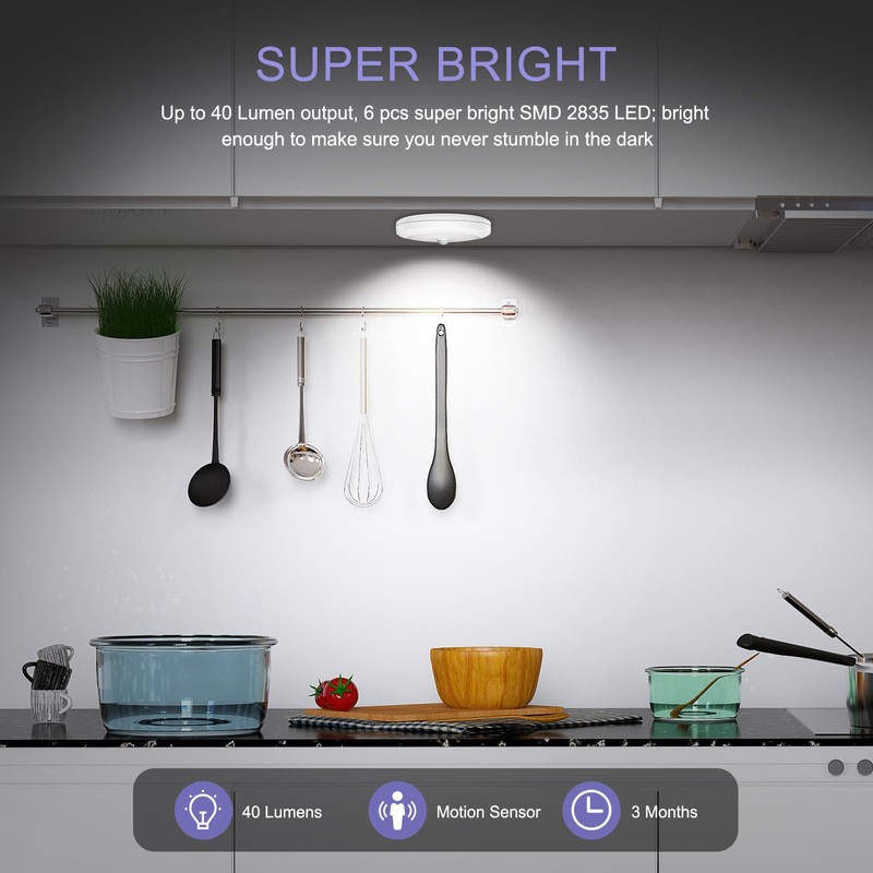 OQIMAX Motion Sensor Night Light Pack of 3