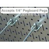 Wall Control 30-P-3232B Black Metal Pegboard Pack - (2) 32"