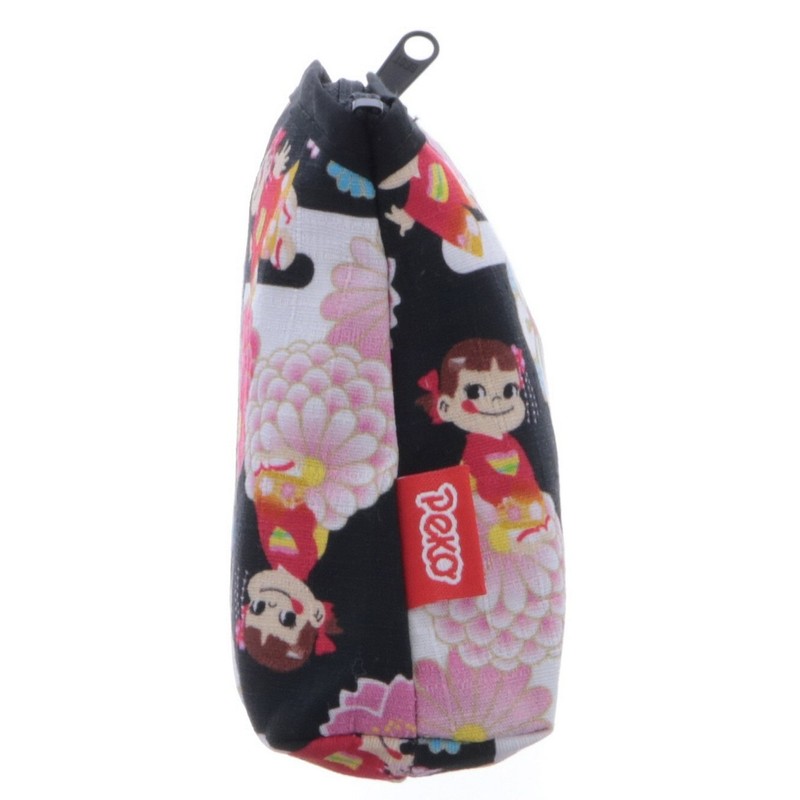 Maeda Dyeko Peko-chan x Kyoto Bottom Pouch Black