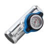 38mm/1.5in Inline Radiator Hose Filler Aluminum With Temperature Gauge for