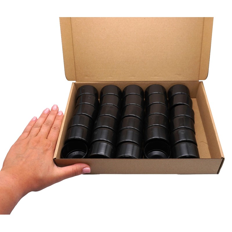 SKIR'CO Pack of 30 Fence Post Caps Round 42.4 mm