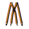 Olata Unisex Fully Adjustable Clip On Rainbow Braces/Suspenders. 2.5cm, X-Shape