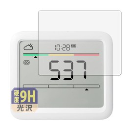 Leipsden SwitchBot CO2 Sensor (Thermohygrometer) Compatible GlassFiber View Protective Film Glossy Glass Film (Ultra Thin Fiber) Anti-Fingerprint Made in Japan