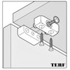 TERF® Heavy Duty Knockdown Fitting Brown Wood & Furniture Jointing