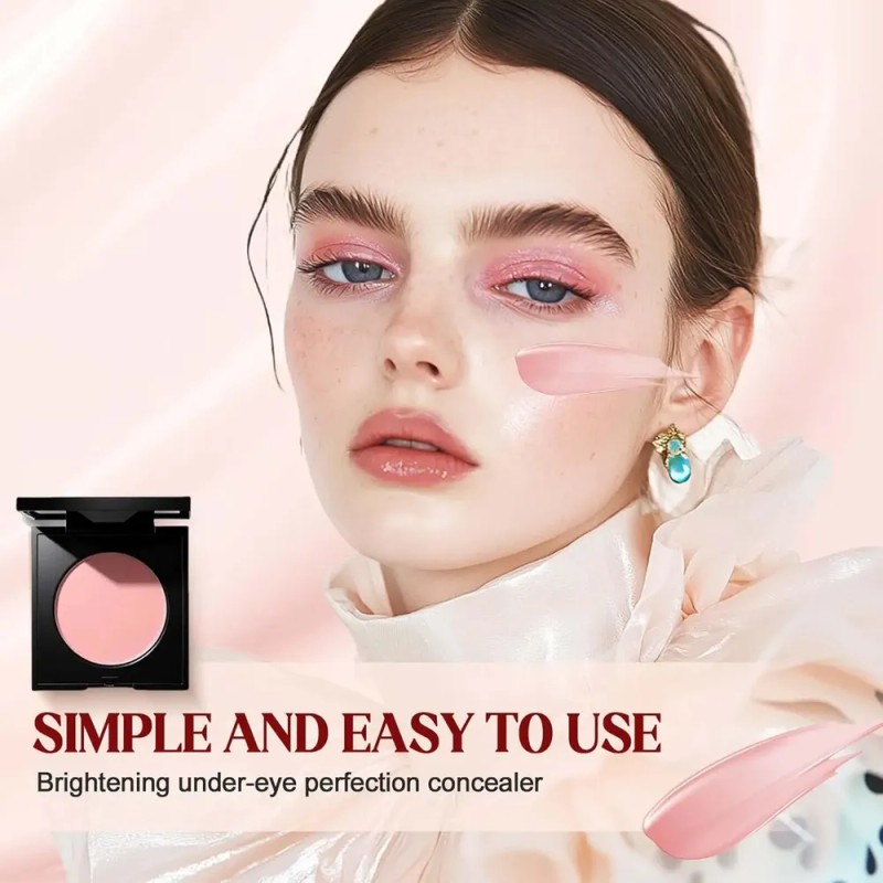 . Iluminador De Contorno De Ojos, Corrector Rosa Ligero '