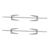 Totority 2 Sets Kitchen Rotating Chicken Forks Stainless Steel BBQ