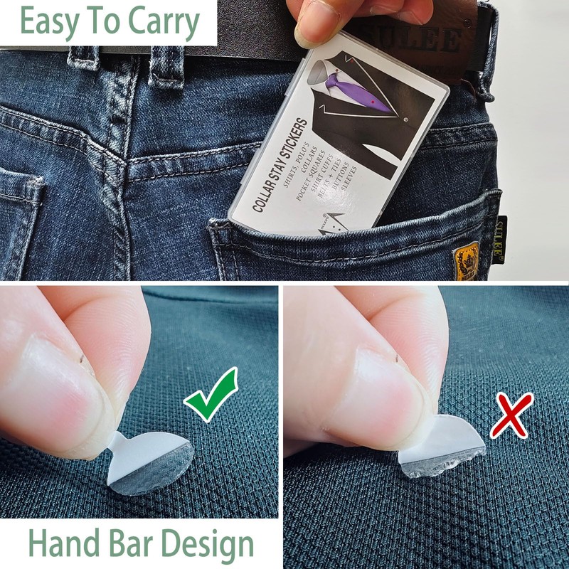Collar Stays for Shirts & Polo’s. Fashion Hack for Plastic