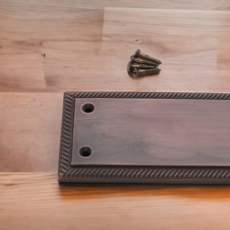 Infinity Decor Georgian Style Square Shape Finger Door Push Plate