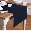Solino Home Linen Table Runner 108 Inches Long - Pinstripe,
