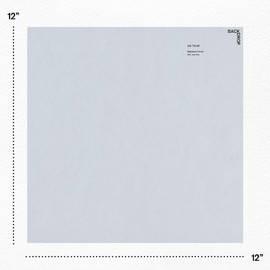 BACKDROP | Premium Interior Paint | Large Adhesive Paint Swatch | ON TOUR - Soft, Pale Blue | 12" x 12" Color Sample