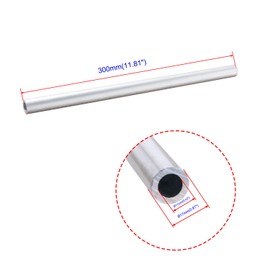 Aopin Round Aluminum Tube 11mm/0.43" ID x 17mm/0.67" OD x 300mm/11.8" Length Seamless Aluminum Straight Tubes 2pcs