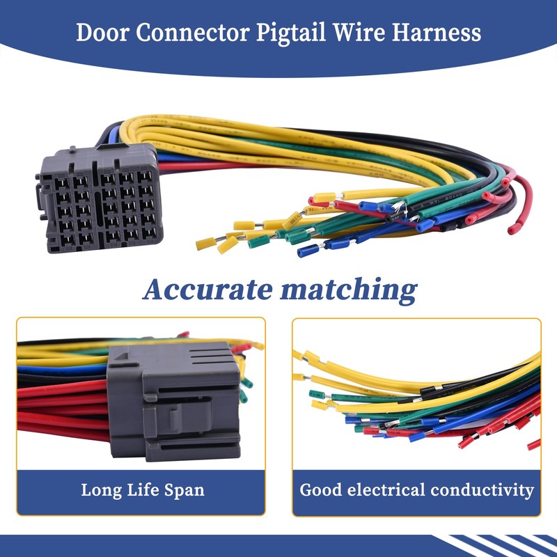 Getfarway Door Connector Pigtail Wire Harness Compatible with Honda CRV