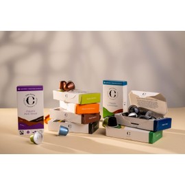 CRU Kafe Discovery Set Organic Coffee Pod, 50 Pods (5 Packs of 10 Coffee Capsules) Compatible with Nespresso OriginalLine