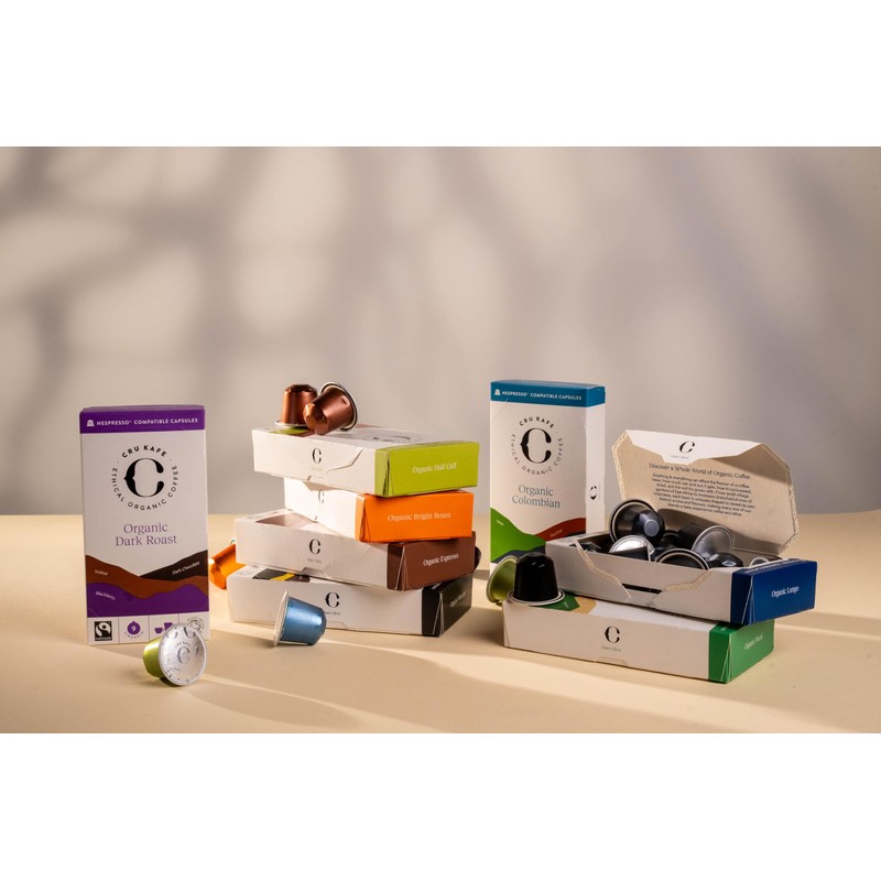 CRU Kafe Discovery Set Organic Coffee Pod, 50 Pods (5