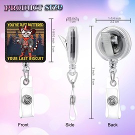 Funny Nurse Badge Reel, Cowboy Cat Badge Reels Holder with Black Glitter Retractable with Alligator Clip, Cute Animal Pediatric Decorative for Nurse Nursing Medical Assisatant Office Hospital Student