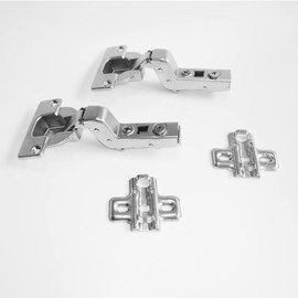 HAFELE 95 Degree Inset Hinges 40mm with Hydraulic Damper for Kitchen Cabinet Cupboard Wardrobe Heavy Thick Door Soft Closing Hinge Cushioning Buffering Germany Brand Pack of 2